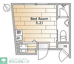 kitasenzokuPlus ワンルームの間取図画像