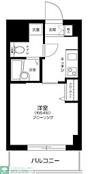 ステージグランデ蒲田 1Kの間取図画像