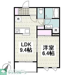 (仮称)目黒区下目黒3丁目新築計画 1LDKの間取図画像