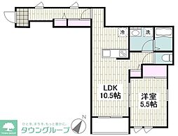 (仮称)目黒区下目黒3丁目新築計画 1LDKの間取図画像