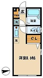 メゾン・プルミエ136 ワンルームの間取図画像