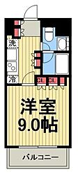 パークアクシス白金台 1Kの間取図画像