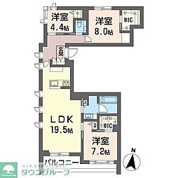ベラフォレスタ 深沢 3LDKの間取図画像