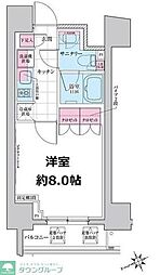ステラメゾン三軒茶屋 1Kの間取図画像