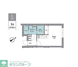 LEGALAND祐天寺 ワンルームの間取図画像