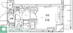 ステージファースト武蔵小山2 1Kの間取図画像