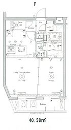 シーフォルム戸越公園2 1LDKの間取図画像