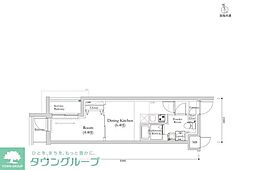 RELUXIA馬込 1DKの間取図画像