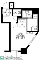 ヴェローナ品川中延 1Kの間取図画像