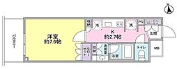 スタイリオ品川中延 1Kの間取図画像