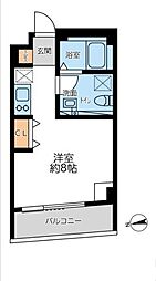 グランカーサ馬込1 ワンルームの間取図画像
