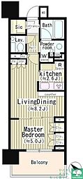 パークリュクス目黒 1LDKの間取図画像