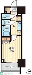 クロスレジデンス蒲田2 1Kの間取図画像