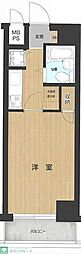 ルーブル戸越公園 1Kの間取図画像