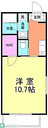 東急田園都市線 青葉台駅 徒歩20分の賃貸アパート 1階1Kの間取り