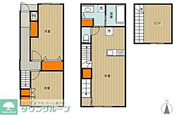 ファビラスハウスBC棟 1階2LDKの間取り