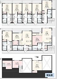 アザーレ・ソーニョ相武台 1階1Kの間取り