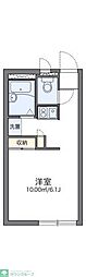 レオパレスサンハイムＡ 2階1Kの間取り