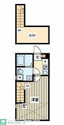 エリテ町田 1Kの間取図画像