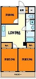 堀江ビル 3LDKの間取図画像