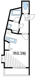 スターダスト新百合 1Kの間取図画像