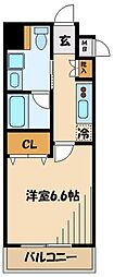 アーデン町田 1Kの間取図画像