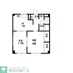 エステートピアセピリナ 2DKの間取図画像