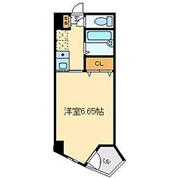 ラ・フルール芹ヶ谷 1Kの間取図画像