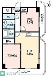 カサヴェルデ 2DKの間取図画像