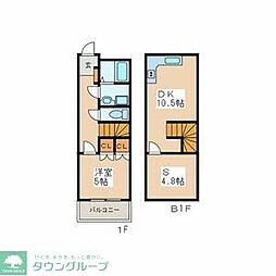 エンプレス2 1SLDKの間取図画像