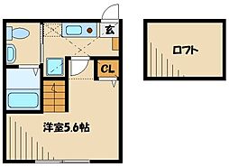 シティハイツ文京 1Kの間取図画像