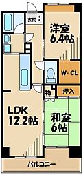 ポルトフィーノ 2LDKの間取図画像