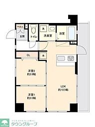 ＯＮＥ　ＲＯＯＦ　ＦＬＡＴ　ＮＩＳＨＩＷＡＳＥＤＡ 5階1LDKの間取り