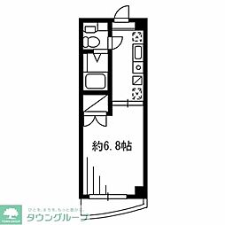 Ｆ．Ｓ．Ｃ．新宿マンション 2階1Kの間取り