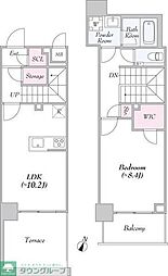ＵＲＢＡＮＬＩＮＫ護国寺 1階1LDKの間取り