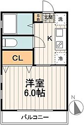 JR総武線 飯田橋駅 徒歩7分の賃貸アパート 1階1Kの間取り