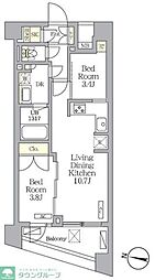 NOGATA RESIDENCE 2LDKの間取図画像