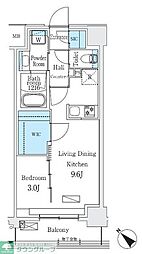 Urban Breeze 巣鴨 1LDKの間取図画像