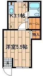 カーサ松宮 1SKの間取図画像
