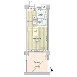 ガーデン原宿 1Kの間取図画像