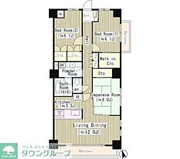 アウルレジデンス目白 3LDKの間取図画像