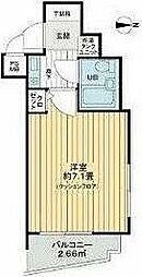 ライオンズマンション哲学堂 1Kの間取図画像