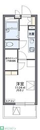 シェモア3 1Kの間取図画像