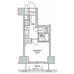 PRIMEURBAN西新宿1 1Kの間取図画像