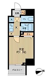 HF早稲田レジデンス 1Kの間取図画像