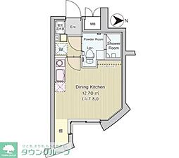 パティオスクエア中野 1Kの間取図画像