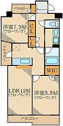 グリーンヒルズ目白 2LDKの間取図画像