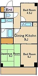 コートJM 3DKの間取図画像