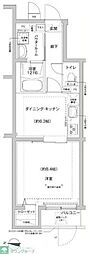 RELUXIA方南町II 1DKの間取図画像