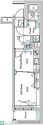 ラフィスタ方南町 1DKの間取図画像